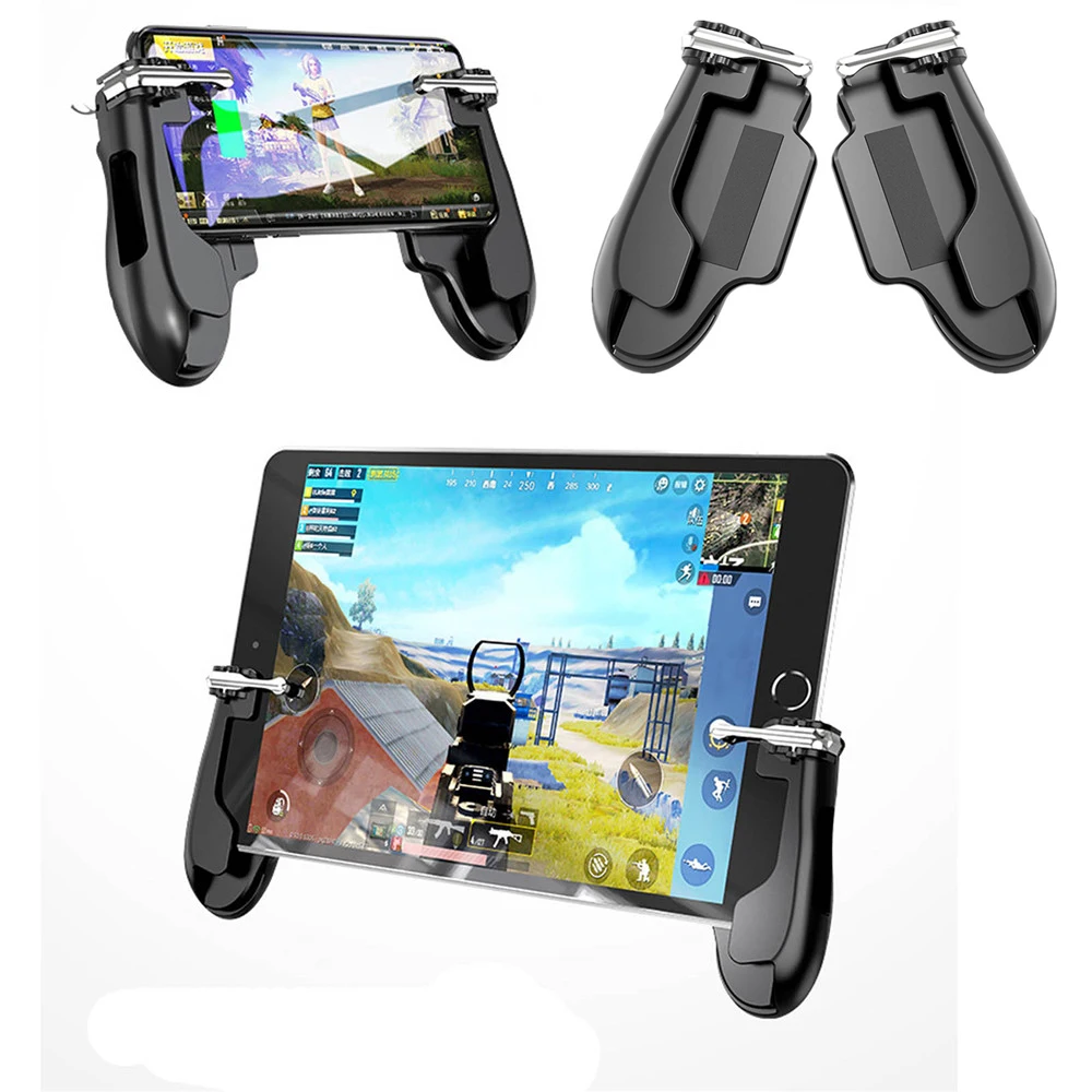 Beste Draagbare Gamepad PUBG Mobiele Gamepad Controller Trigger Fire Knop L1R1 Shooter Joystick Voor ipad Tablet Voor iphone Android