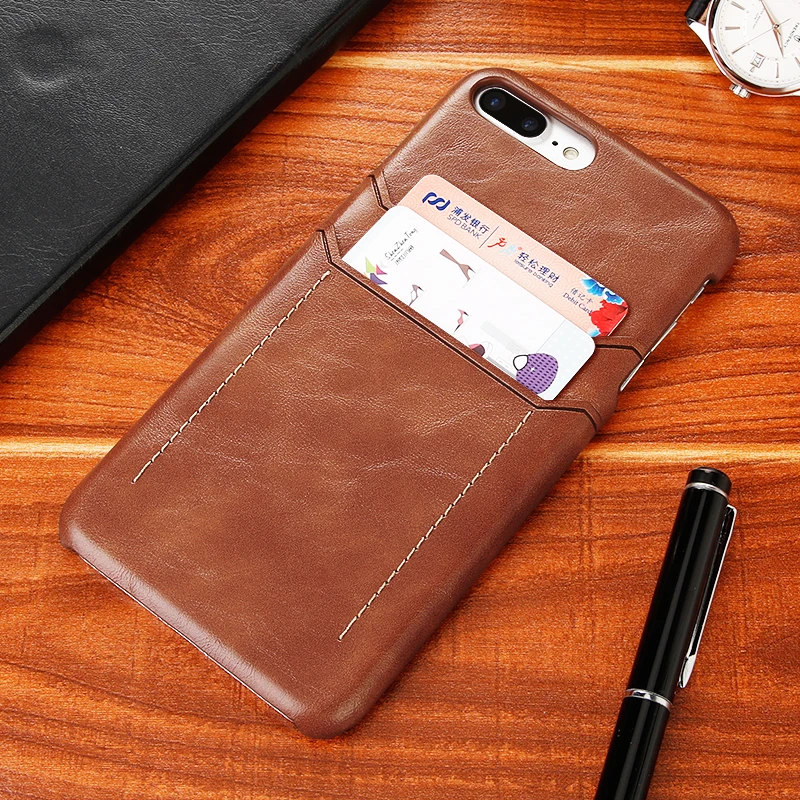 

XS XR Luxury Leather Phone Case For iphone 6 s 6s 7 8 Plus Wallet Card Slot Cover For iphone XS MAX For iphone 8Plus Coque Black