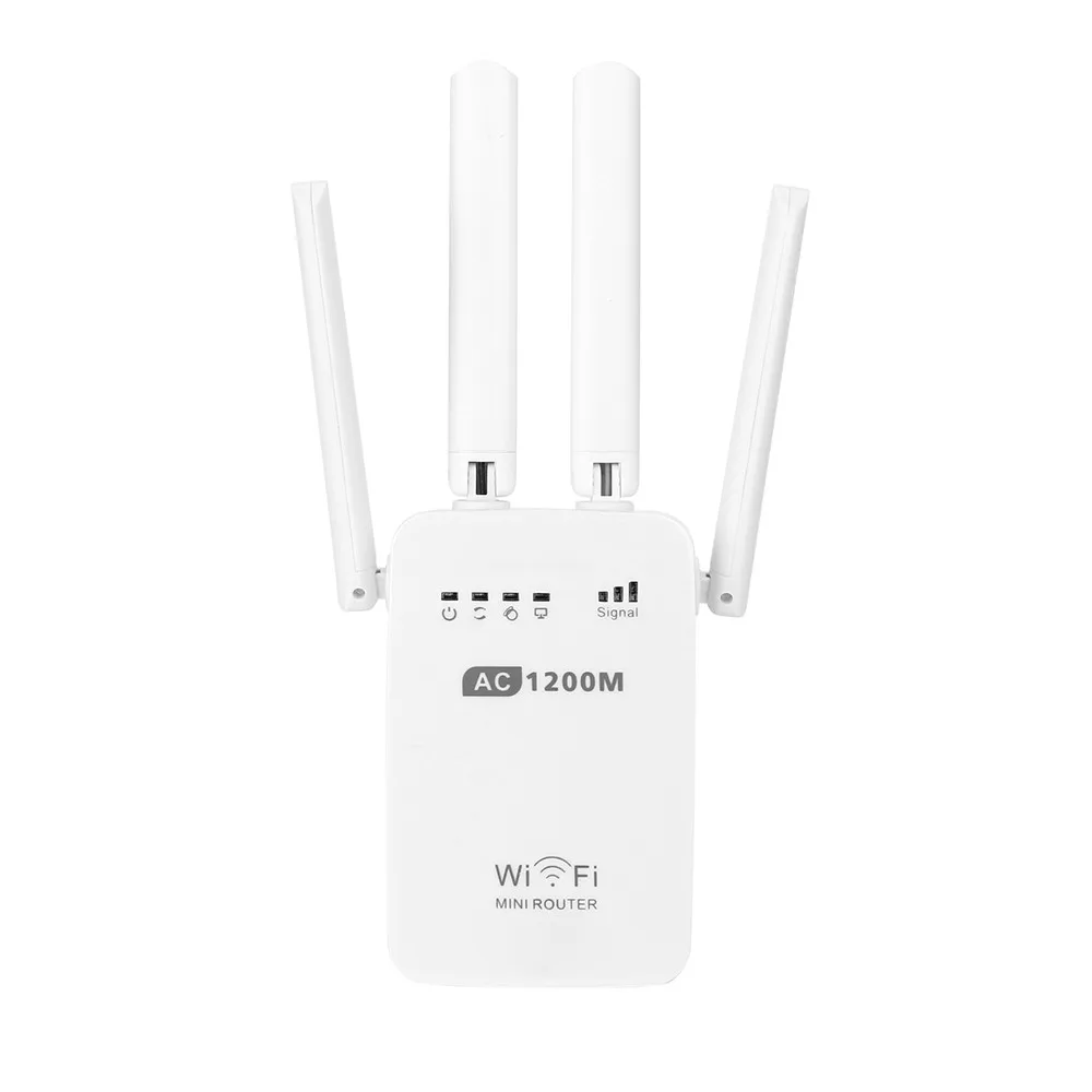 1200 Мбит/с беспроводной wifi маршрутизатор Ретранслятор расширитель Wi-Fi домашний усилитель сети 2 антенны 2 порта willess-N Wi-Fi