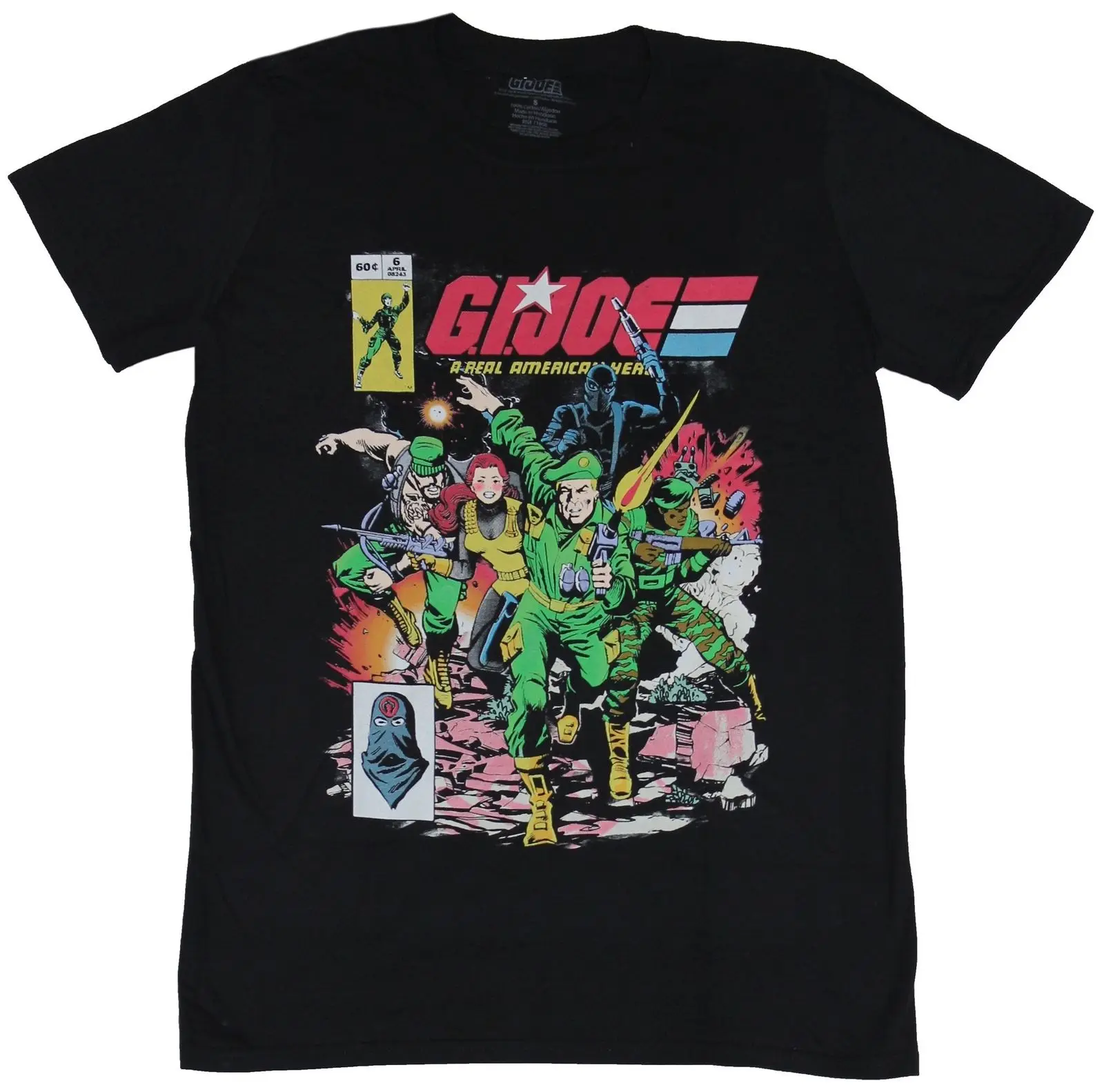 GI Joe G.I. Мужская футболка-зарядка группа чехол с героями комиксов изображение