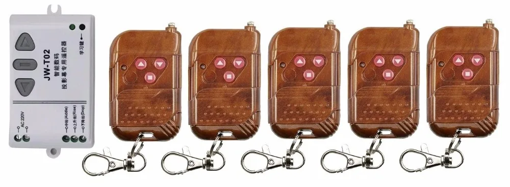 

AC 220V Motor RF Wireless Remote Control Switch UP&DOWN 5pcs Remote controller Motor Forwards Reversing Remote Switch