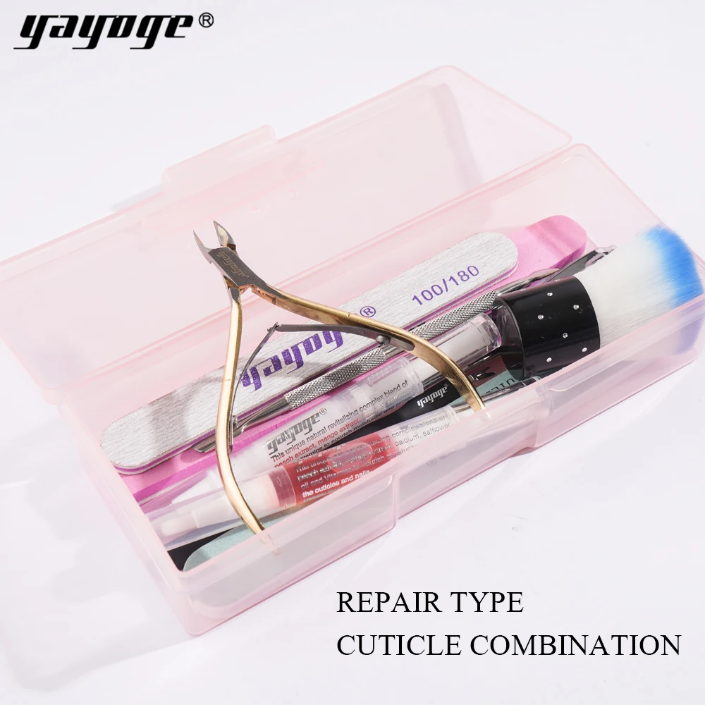

Yayoge Nail Tools Set For Manicure DIY Salon Polishing Nail Art Cuticle Tool 11in1 UV Gel Nail polish Kit 11in1