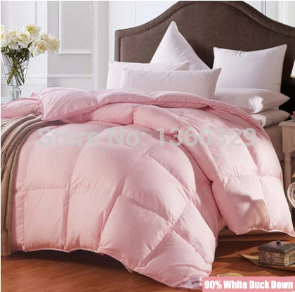 $US $317.91 220*240cm Plus Size Duvet White Duck Down Edredon Winter Comforter Sateen Jacquard Feather Quilt Blankets Thickening Bedspread