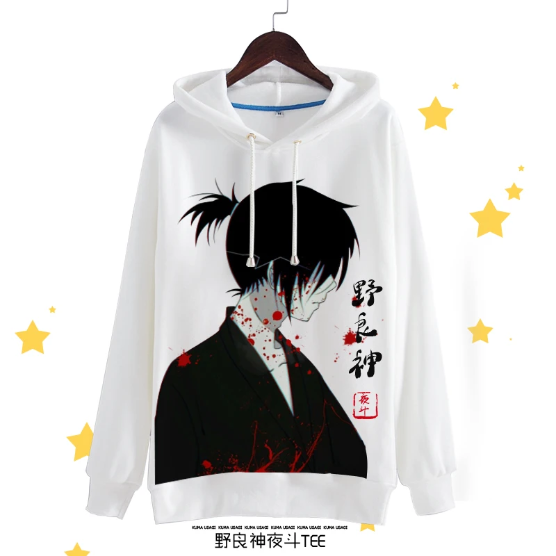 [Сток] аниме Noragami Yato Yukine печатных Косплей флис Толстовка S-XXL Зимний пуловер Топ Футболка унисекс