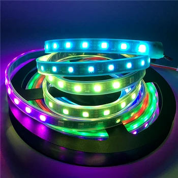 

0.5m 1m 2m 3m 4m 5m DC 12V WS2811 Pixel LED Strip 30leds/m White / Black PCB Programmable Addressable 5050 RGB LED Tape Lamp