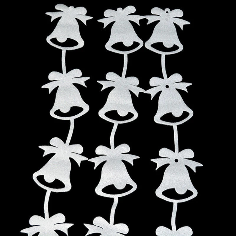 3PCS Artificial Snow Frozen White Snowflakes Wall Hanging Paper String Decor For Party Wedding Christmas Decoration