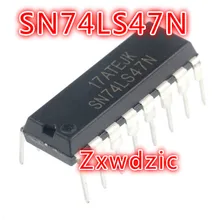 10PCS SN74LS47N DIP16 SN74LS47 DIP 74LS47N 74LS47 HD74LS47P DIP-16 new and original IC free shpping ds1210 dip new integrate circuit ic 10pcs lot