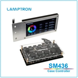 Lamptron SM436 PCI чехол контроллер, вентилятор/ШИМ скорость вентилятор/светильник контроллер полосы ЖК-экран дисплей, RGB/ARGB светодиодный светильник контроллер