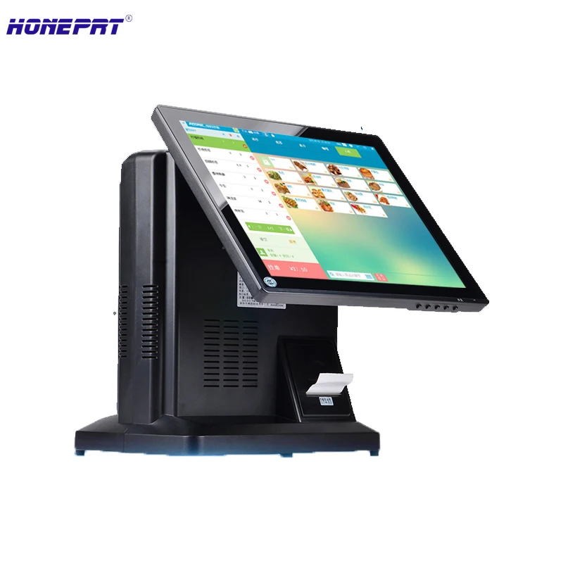 Горячая Распродажа Android Pos с принтером и задним дисплеем клиента/все в одной