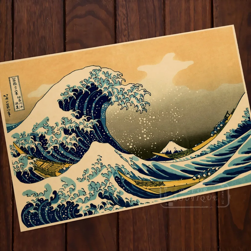 The Great Wave off Kanagawa Large CANVAS Art Print Gift A0 A1 A2 A3 A4 
