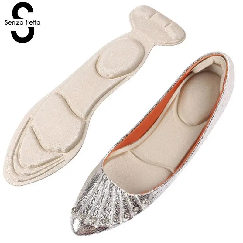 

1Pair Sponge High Heel Shoes Insert Cushion Pads Non-slip 2 in 1 Arch Support Grips Heel Cushion Shock Absorption Foot Protector