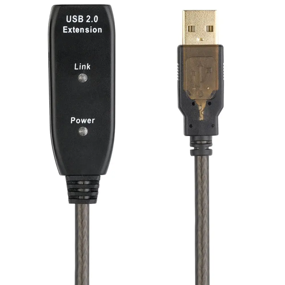 Lballist USB 2,0 Удлинительный кабель папа-мама M/F Активный ретранслятор встроенный Микросхема двойной экранированный 5 м 10 м 15 м