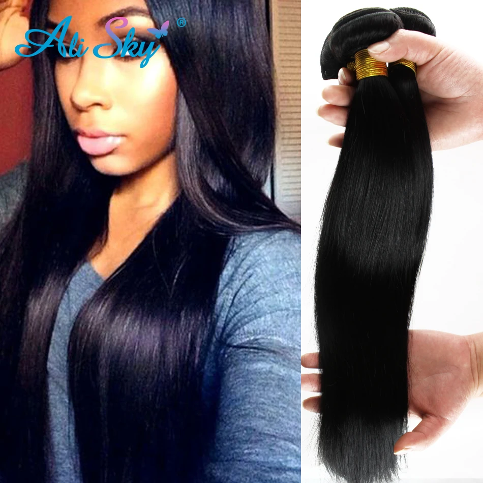 6a Raw Indian Straight Human Hair Weave 3pcslot Indian Virgin Hair