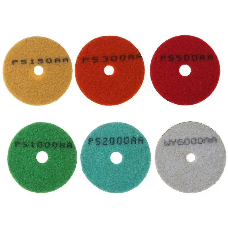 

3" Sponge Diamond Polishing Pad For Marble Granite Concrete Floor Grinding Nylon Fiber Stone Clean Abrasive Disc