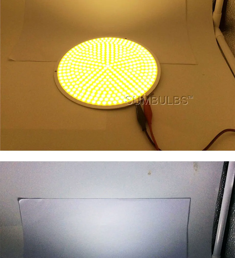 108MM 160MM 50W 200W Round COB LED Light 12V Ultral Bright Sun Lamp Bulb Warm Cold White for DIY DC 12-14V LED (12)