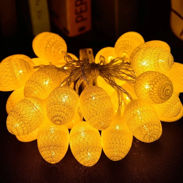 4.8M 30LED Easter Eggs Light Strings Garlands String Fairy Lights