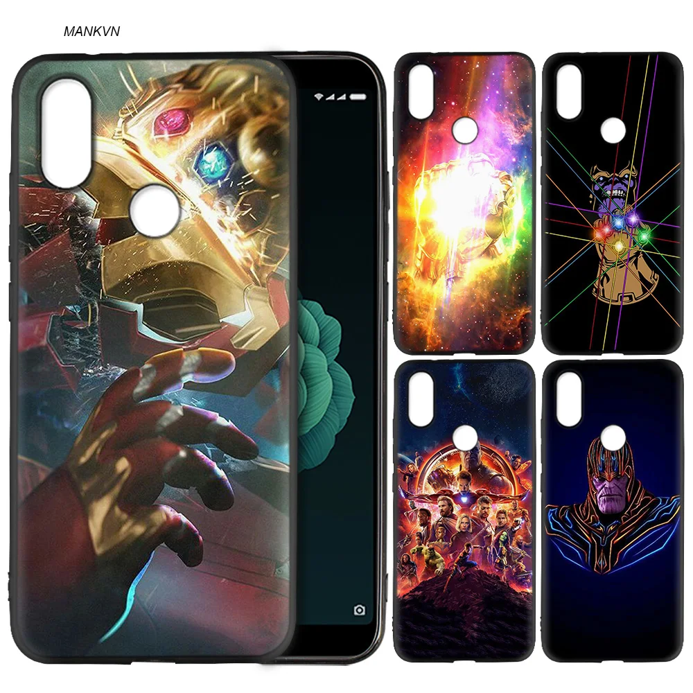 

Silicone Soft Case Cover for Xiaomi A2 Lite A1 Redmi S2 Note 5 Plus 6 6A 4 4X Pro Poco F1 Thanos Marvel
