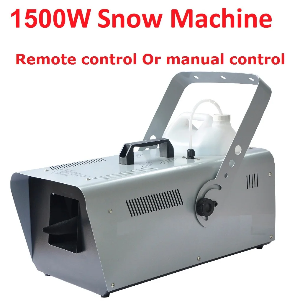 DHL/UPS 1500W Snow Machine Special Stage Effect Equipment Snowmaker Spray Snow Soap Foam Effect Machine DJ KTV Wedding Bar Party