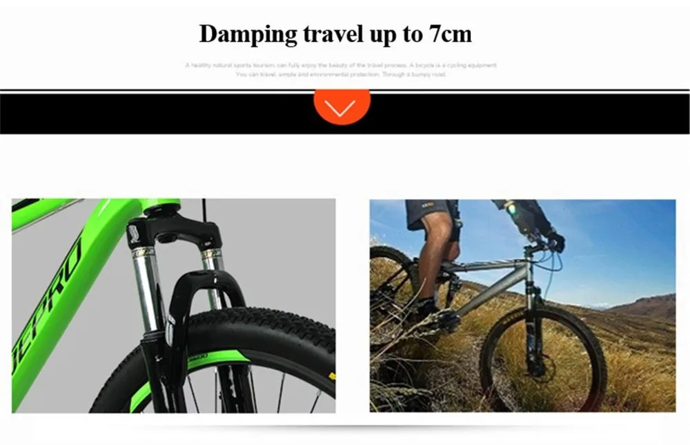 Best Mountain Bike Aluminum Alloy 21 speed Dual Disc Brakes 26 inch Variable Speed Drive Bicycle Men & Women Students Cycling Bicicle 11
