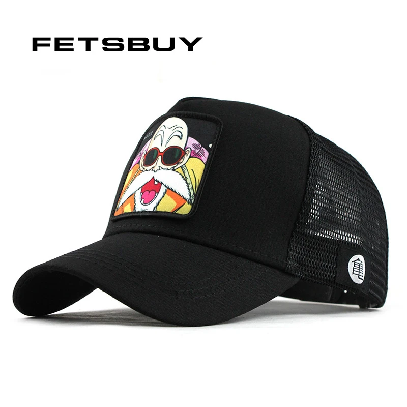 

FETSBUY Men's New Baseball hats Animal Embroidery Comfortable Breathable Adjustable Women's Universal Mesh caps for man F366