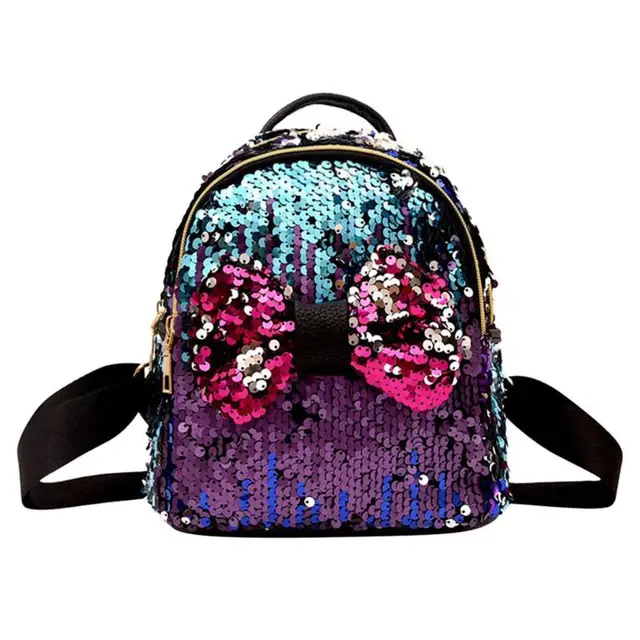 small sequin backpack