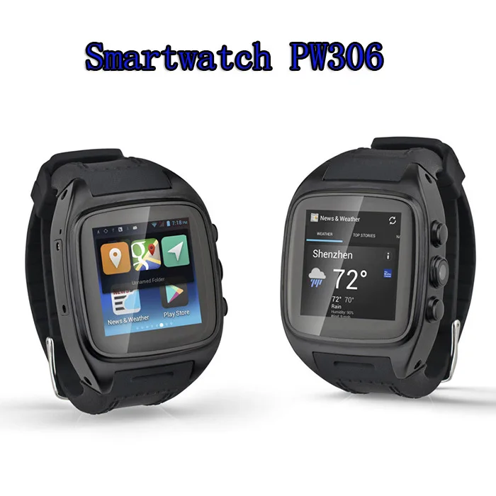 2015 font b Smartwatch b font Android 3G Mobile Phone Watch PW306 WiFi Bluetooth Intelligent Android