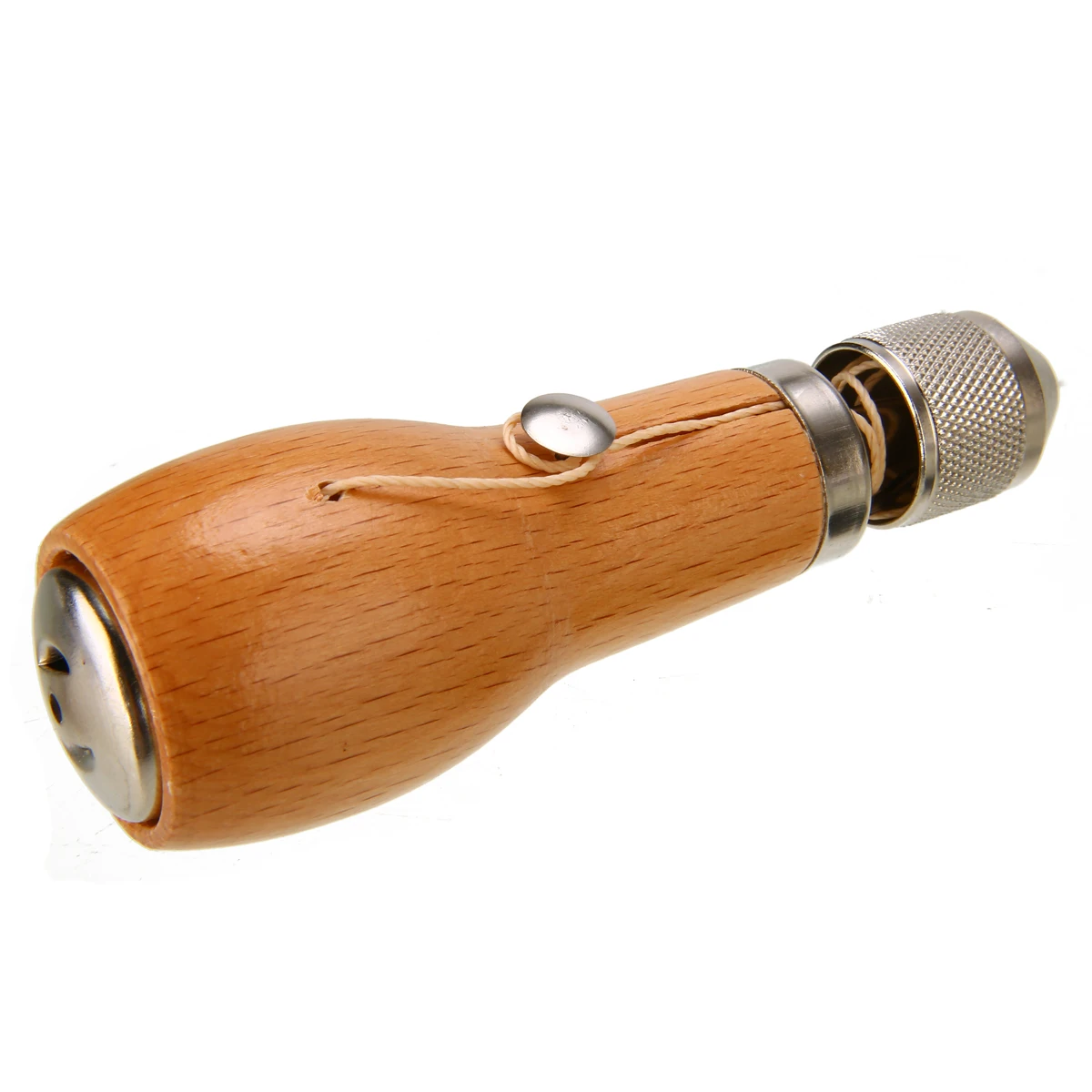1pcs DIY Wood Handle Sewing Awl Leather Canvas Shoe Repair Tool Punch Sewing Kit Needles Stitcher Crochet Line
