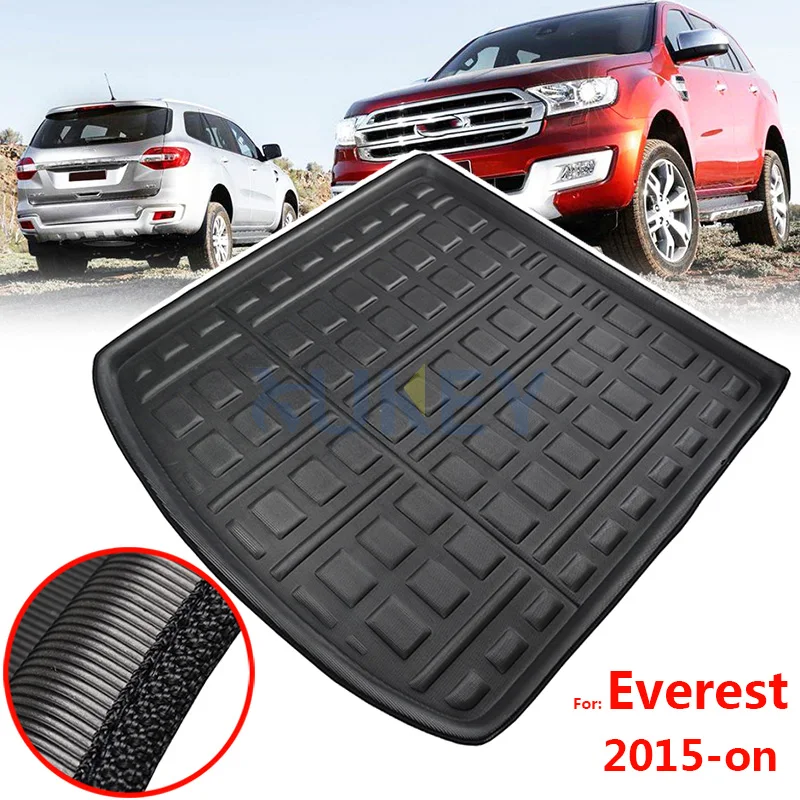 

Tailored Cargo Boot Liner Tray For Ford Everest 2015 - 2019 Rear Trunk Tray Floor Luggage Mat Carpet 2016 2017 2018 Waterproof