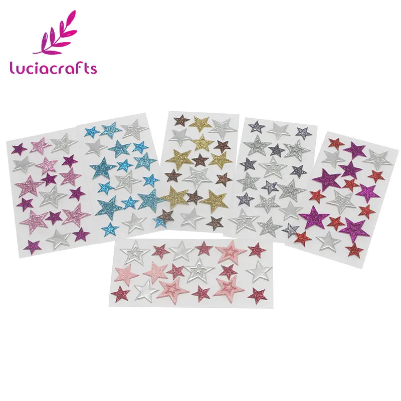Продажа Lucia crafts 1 лист/6 листов 5 5*11 см стикер в форме звезды мульти размер DIY