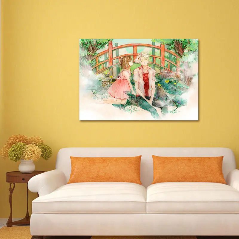 

modular painting Hotarubi no Mori e digital paint by numbers diy digital painting Japan Style cartoon poster