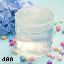 Пластилин прозрачный белый кристалл грязи желе пузырь грязи Кристалл Анти-Стресс слизи игрушки для детей развивающие игрушки Детский подарок