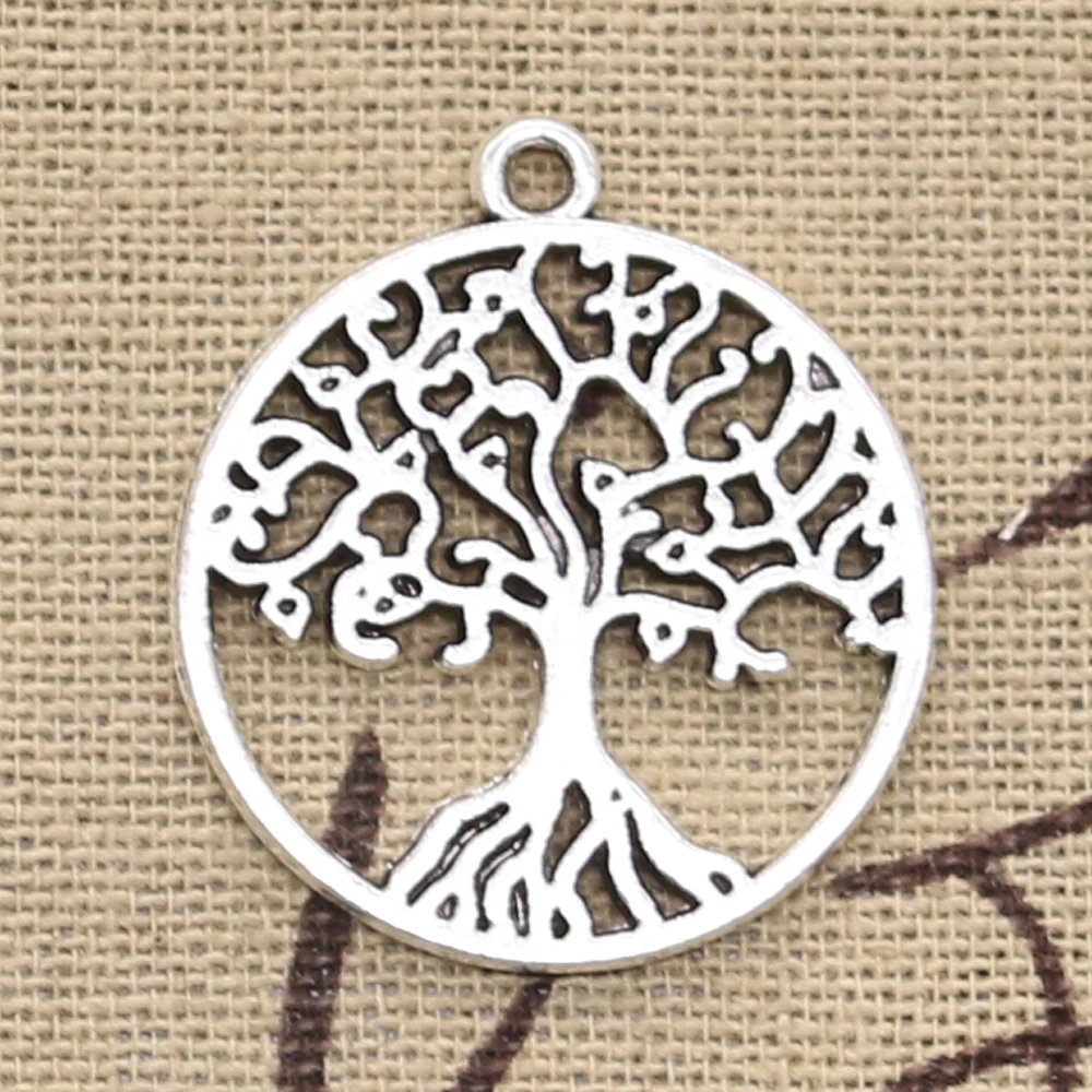 

10pcs Charms life tree 29x26mm Antique Silver Pendants DIY Necklace Crafts Making Findings Handmade Tibetan Jewelry