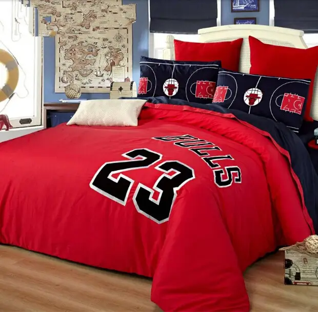 Blau Rot Chicago Bulls 23 Michael Jordan Basketball