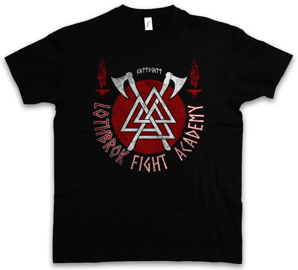 LOTHBROK FIGHT ACADEMY футболка Викинги Викинг Рагнар Ролло Лодброк норсемен лето новый принт человек хлопок Мода