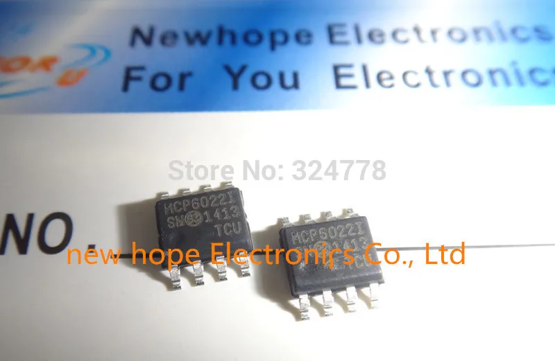 10PCS MCP6022 I/SN SOP 8 MCP6022 I SOP MCP6022 SMD SOP8|Integrated
