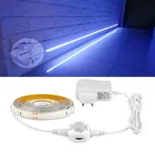 PIR датчик движения 12В светодиодный Ночной светильник 1 м 2 м 3 м 4 м 5 м PIR датчик Светодиодная лента для кровати шкаф коридор шкаф Трия Светодиодный светильник 220В 220В