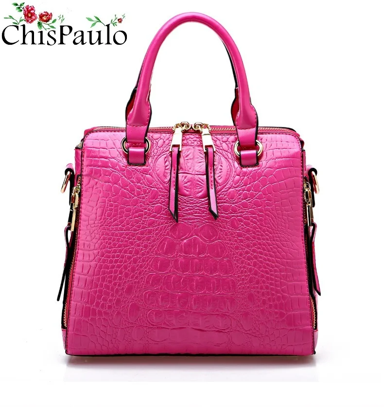 

Woman Bag 2018 Luxury Brand Handbags Designer Shoulder Leather Chain Bag Female Messenger Bags Crocodile Bag Bolsa Feminina N306