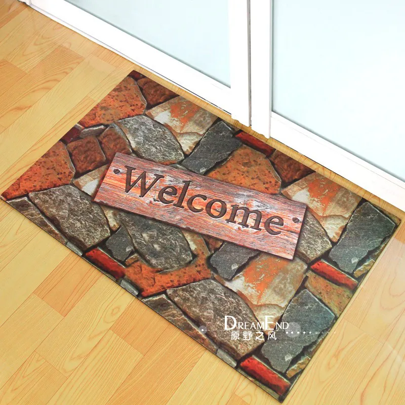 Quality doormat mats fashion rubber import doormat wear resistant slip