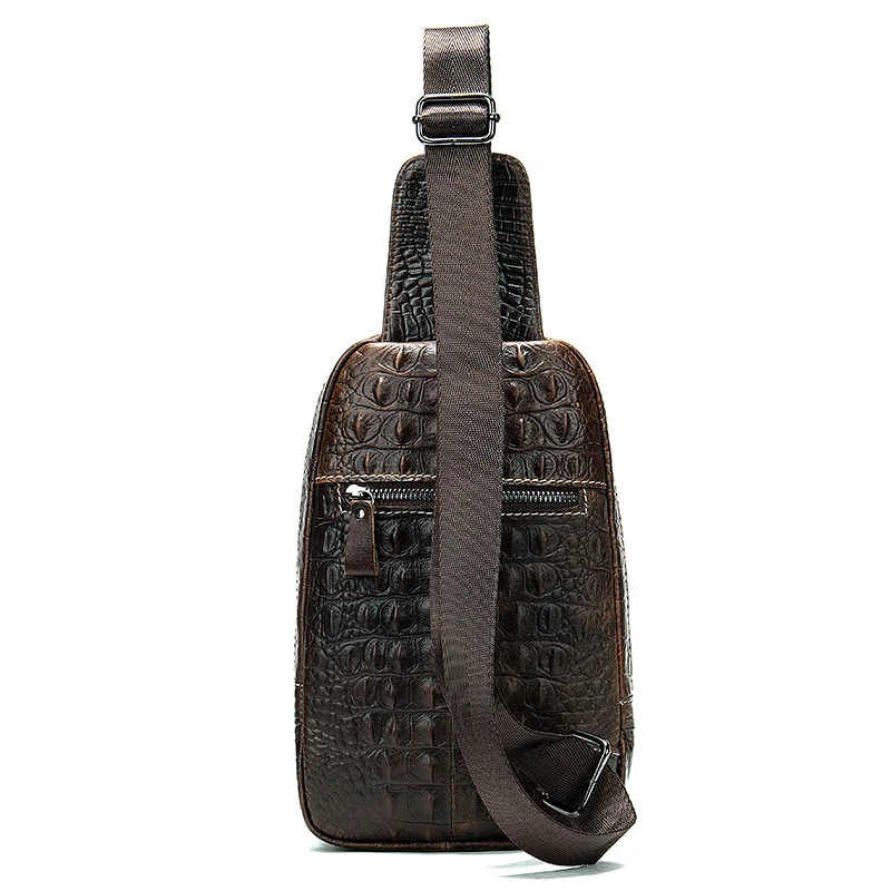 WESTAL Натуральная Кожа Мужчины Сумки Горячие Продажа Crossbody Крокодил Картина Сумка