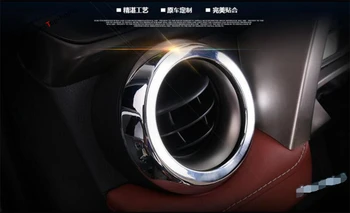 

Yimaautotrims Side + Middle Air Conditioning AC Outlet Vent Frame Cover Kit For TOYOTA RAV4 RAV 4 2016 2017 2018 ABS Interior