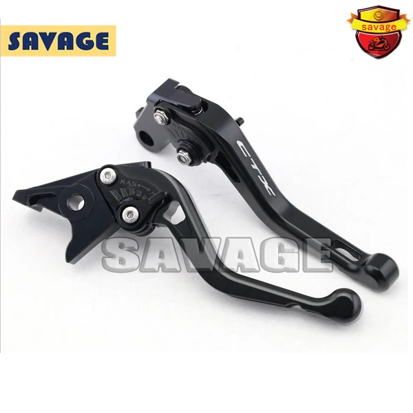 

For HONDA CTX 700 CTX750 2012-2015 Black Motorcycle CNC Billet Aluminum Short Brake Clutch Levers logo CTX