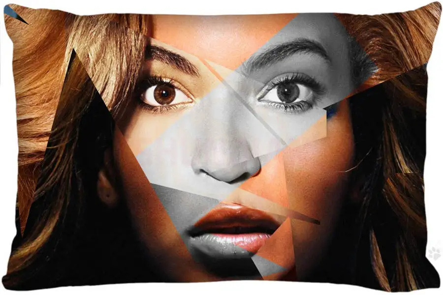 Pillowcase Заказная Прямоугольная подушка Beyonce размер 45x35 см(с одной стороны) печать по индивидуальному заказу с молнией полиэстер хлопок наволочка больше размера - Цвет: Pillowcase