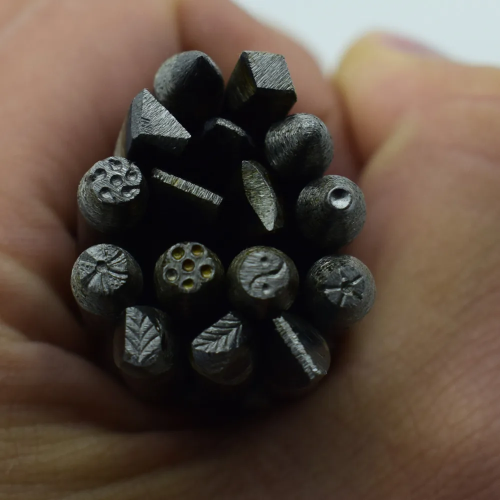 Steel metal punch stamp set for jewelry making 16pcs/set Precision