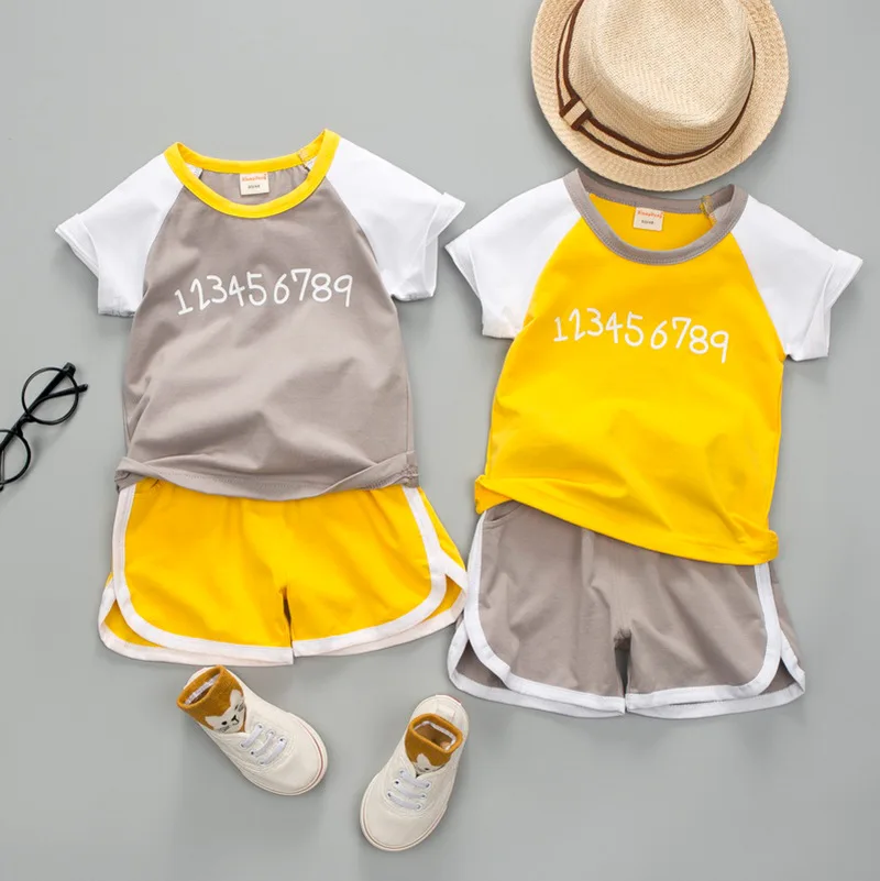 

Summer Children's Clothing Two-piece Organza Sleeveless Children's Sports Suit Boys and Girls Clothing Kids Clothes Active