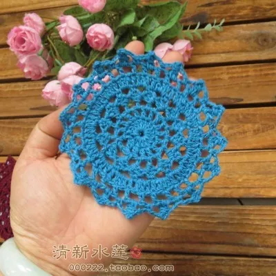 Новая ткань вязаная крючком doilies столовая посуда для украшения дома фетр 30 рис/Лот 11 см круглый коврик держатель чайной чашки