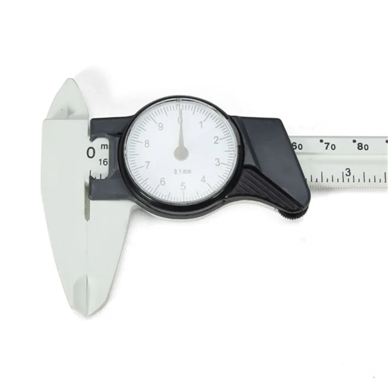 0-150 мм Циферблат Суппорт чистый Пластик штангенциркуль датчик с циферблат миллиметра измерительный инструмент Толщина метр