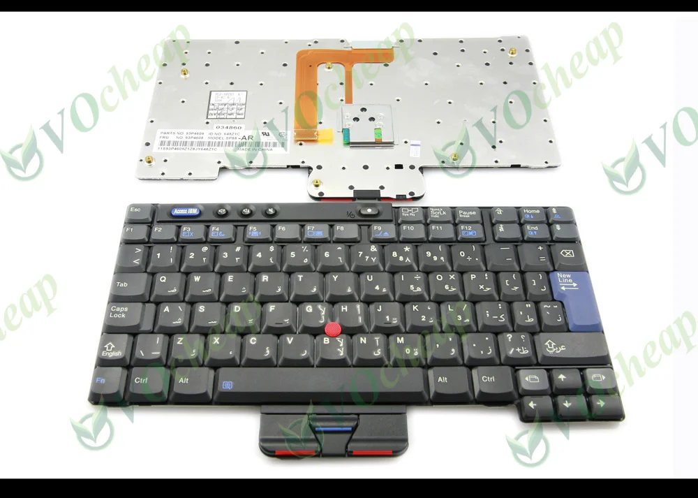 Новая клавиатура для ноутбука IBM Thinkpad X40 X41 Black AR AB Арабский Макет-93P4609 93P4608 648Z1C SP88-AR