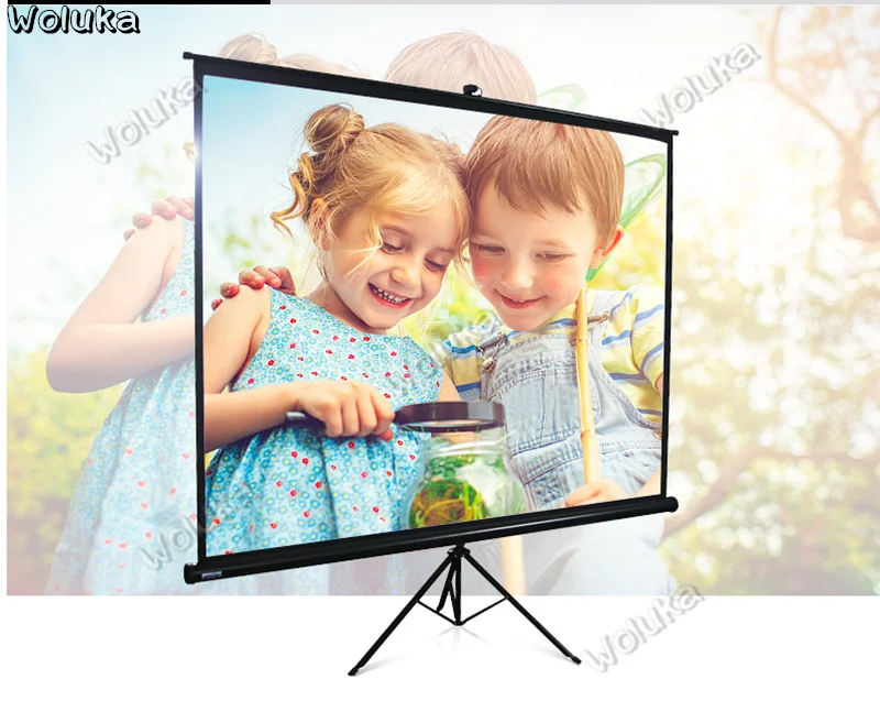 Projection curtain 90/100/120/Ultra short Coke Laser TV anti-light black grid home Theater 4K HD CD50W03 | Лампы и освещение