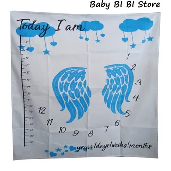 

Newborn Baby Growth Celebrate Blanket Props Photography Backgrounds Cloth Girls Boys Blankets