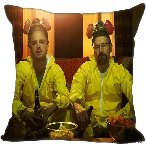 Custom Pillowcase Walter White Breaking Bad Square Zippered Pillow Cover35X35,40x40,45x45cm(One